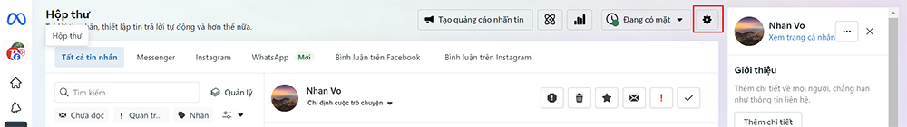 Nhập các thông tin liên hệ cần thiết